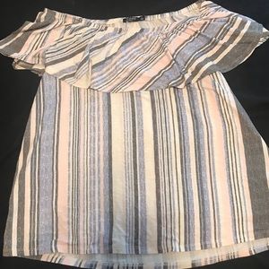 Off the shoulder summer color top